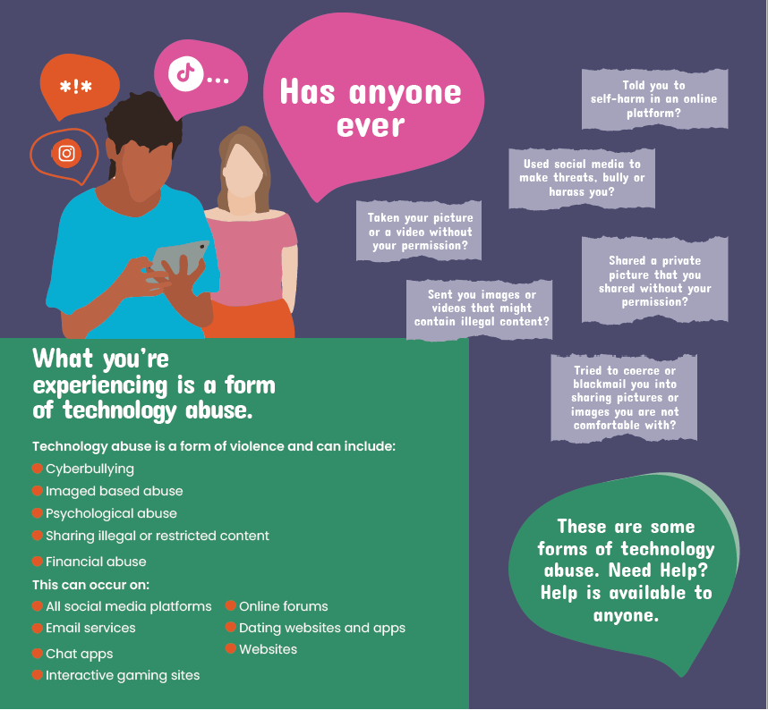 Technology Abuse Poster aimed at Young People 